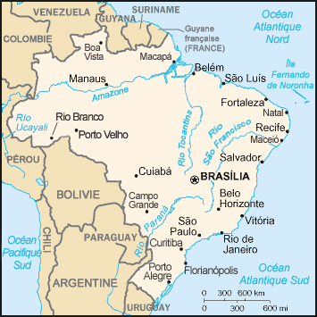 Brésil : carte et plans 