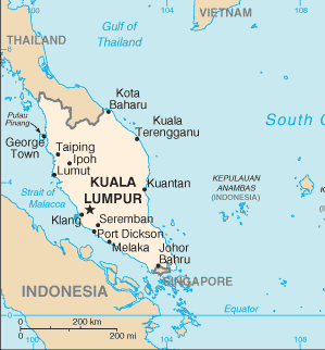 Malaisie : carte et plans 